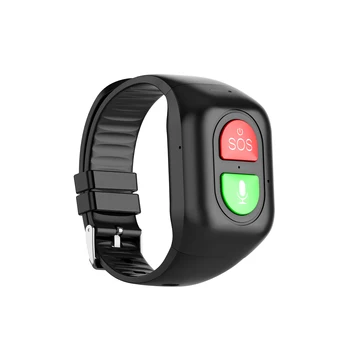 IP67 Водонепроницаемый браслет с кнопкой SOS 4G GSM для пожилых людей, аварийная сигнализация, GPS-отслеживание сердечного ритма, кровяного давления, температурного монитора