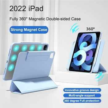 iPad Air 4 Air 5 2022 Чехол с Магнитным Разделением iPad Pro 11 2021 9th 8th Съемная Задняя Крышка для iPad Pro 12.9 2020 Mini6 Cover