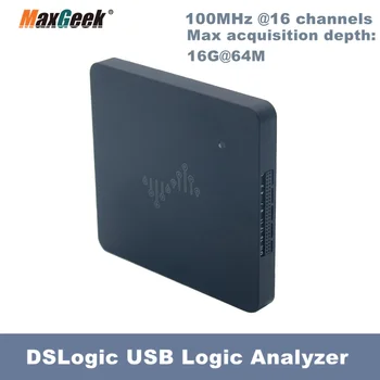 MAxgeek DSLogic USB Logic Analyzer 16G Глубина 16CH Частота дискретизации 100 М Базовая Версия + Мощный осциллограф