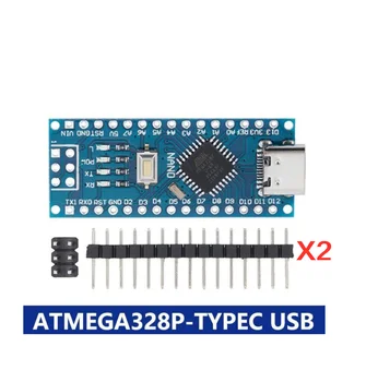Mini/Type C/ Micro USB Nano 3,0 загрузчик, совместимый с контроллером nano для arduino CH340 USB драйвер 16 МГц ATMEGA328P