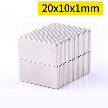 N35 Блок постоянных магнитов 20*10*1 Прямоугольный сильный редкоземельный неодимовый магнит 20x10x1 мм