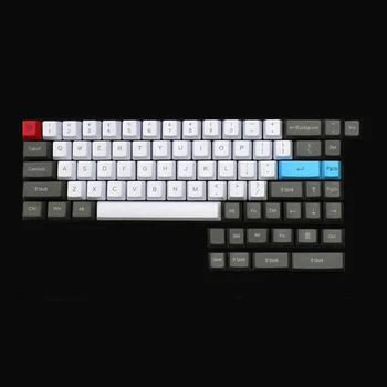 OEM Колпачки для клавиш PBT Белого, синего, темно-серого цвета для переключателей Cherry MX на механических клавиатурах Tada68, XD60, XD64, GK64, GH60, DZ60, FC660