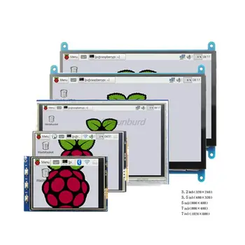 Raspberry pi 3.2/3.5/5/7 модуль сенсорного ЖК-дисплея с дюймовым дисплеем Поддерживает Raspberry Pi 2/3 B +