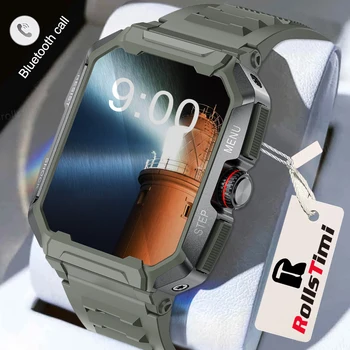 Rollstmi new call смарт-часы мужские водонепроницаемые спортивные фитнес-браслет для определения сердечного ритма на открытом воздухе + коробка подходит для Huawei IOS