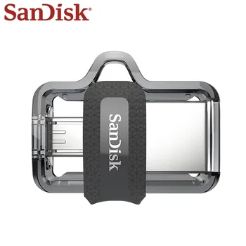 Sandisk 64 ГБ USB 3,0 256 ГБ Флешка 128 ГБ OTG Micro Usb 32 ГБ U Диск ДВОЙНОЙ ПРИВОД USB Флэш-Накопитель Memory Stick DD3 Высокое Качество