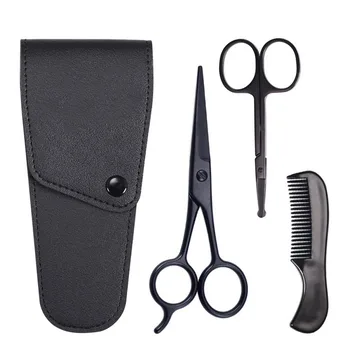 Sdotter 3шт, набор ножниц для стрижки бороды и усов, набор ножниц для ухода за мужчинами
