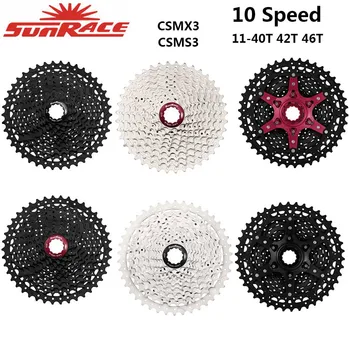 SunRace CSMS3 CSMX3 11-40 Т 11-42 Т 11-46 Т 10 Скоростной велосипед с широким передаточным отношением mtb свободного хода 40 т 42 т 46 т Кассета