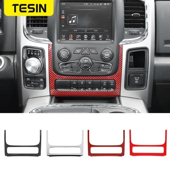 TESIN ABS Переключатель регулировки центральной консоли автомобиля Декоративная рамка Наклейка для Dodge Ram 1500 2010-2015 Аксессуары для интерьера