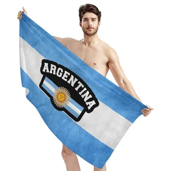 TOADDMOS Креативное впитывающее банное полотенце с флагом Аргентины, модная обертка, высококачественное полотенце для душа в ванной комнате для сауны, плавания, серфинга