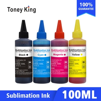 Toney king 100ML 4Color Refill Kit Сублимационные Чернила Универсальные Для Принтеров Epson Теплопередающие Чернила Для Всех Струйных Принтеров Epson