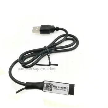 USB Mini Bluetooth DC 5V LED RGB контроллер 6A 3-полосный 4P женский контроллер интерфейса световой ленты для светодиодной ленты