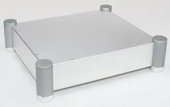 WA82 Серебристый Полностью алюминиевый корпус/корпус аудиоусилителя/коробка предусилителя/ корпус лампового усилителя 320* 70* 280 мм