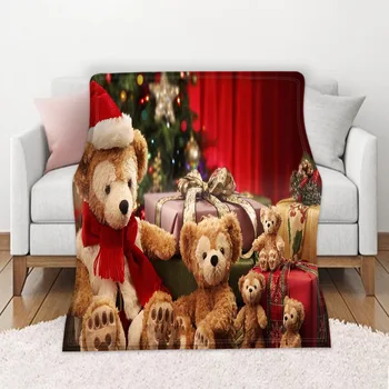 Weihnachten Decke Winter Warme Dekorative Sofa Wohnzimmer Rest Bett Zu Schlafen Flanell Gedruckt Muster Hause Decke