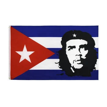 Xiangying 90x150 см Изображение Че Эрнесто Гевары с флагом Кубы