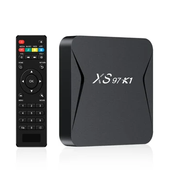 XS97 K1 HD Android 10,0 Двойной Wi-Fi Поддержка Говорящий Skype Hulu Интернет Бесплатные Каналы 2 + 16 ГБ Телеприставка Smart Android TV Box