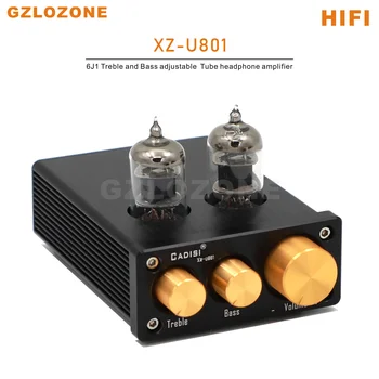 XZ-U801 HIFI Класса A 6J1 с регулировкой высоких и низких частот, Чистый ламповый предусилитель