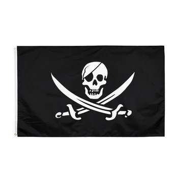 Yehoy 90*150 см пиратский флаг из кости черепа Джека Рэкхема для украшения