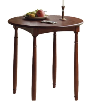 YY Обеденный стол в гостиной Домашний круглый стол в южно-французском стиле Чайный столик