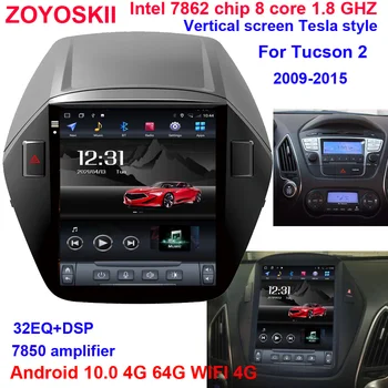 ZOYOSKII Android 10,4-дюймовый вертикальный экран автомобильный gps стерео радио Bluetooth навигационный плеер для Hyundai Tucson 2 IX35 2010-2015