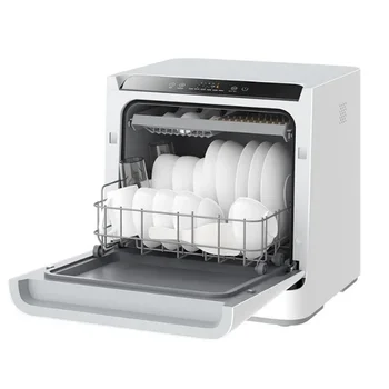 Автоматическая Таблетированная Полноавтоматическая Посудомоечная Машина Мощностью 1200 Вт Для Дома 4 комплекта Мини-Посудомоечной Машины Портативная Посудомоечная Машина Для мытья посуды