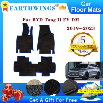Автомобильные Коврики Для BYD Tang II EV DM 2019 ~ 2023 5 Мест Ковры Для Ног Противоскользящие Накидки Ковры Коврики Для Ног Автоаксессуары