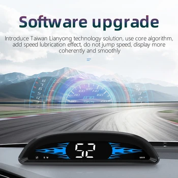 Автомобильный HUD-дисплей, автомобильный GPS-спидометр, смарт-часы, декор, цифровые датчики, Автоматический датчик освещенности, Тахиметр, оповещатель