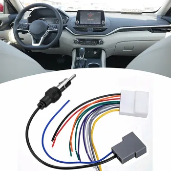Автомобильный жгут проводов стереосистемы, кабель-адаптер, разъем для установки радиоприемника для Nissan, верхний жгут проводов стереосистемы