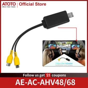Адаптер Видеовыхода ATOTO-Кабель-адаптер для Видеовыхода USB-HDMI Или RCA Для заднего экрана Заднего Подголовника Для Автомобильного Стереоприемника S8 Gen2