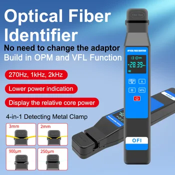 Активный идентификатор оптического волокна, тестер оптоволоконного кабеля в режиме реального времени, детектор трафика с измерителем мощности, визуальный дефектоскоп 10 МВт VFL