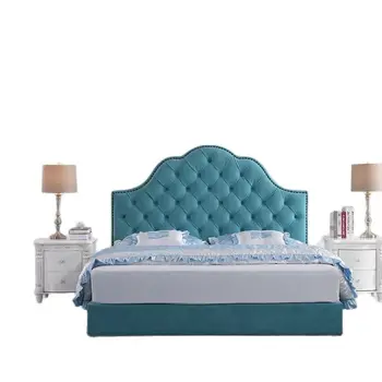 Американская ткань легкая роскошь современный минимализм индивидуальный размер спальни двуспальная кровать свадьба