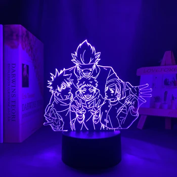 Аниме Лампа Satoru Gojo Team Light Jujutsu Kaisen Светодиодный Ночник для Подарка на День Рождения Jujutsu Kaisen Group Satoru Gojo Lamp