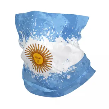 Бандана с флагом Аргентины, гетры, маска с принтом, шарф, многоцелевая балаклава, спорт на открытом воздухе для мужчин, женщин, взрослых В любое время года