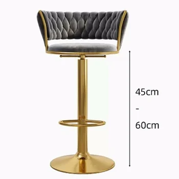 Барный стул Nordic Fashion, роскошная мебель, барный стул, Мягкая спинка для дома, стойка регистрации отеля, мебель Silla Comedor AA50