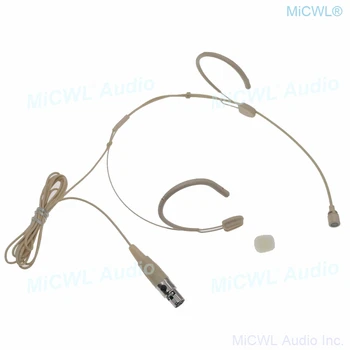 Бежевый мини-4-контактный кардиоидный микрофон для наушников Shure Condenser HeadMic Wireless TA4F высокого качества