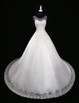 бесплатная доставка, винтажное белое кружевное платье принцессы 2019, роскошное хрустальное бальное платье с длинным шлейфом, свадебное платье для матери невесты с открытой спиной