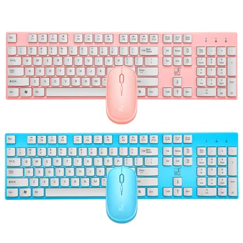 Беспроводная клавиатура и мышь 2.4G, 104-клавишная клавиатура, офисная клавиатура, игровая клавиатура для ПК, ноутбука.