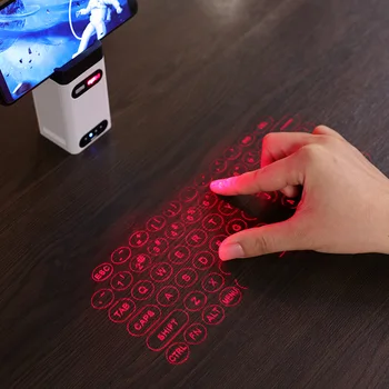 Беспроводная лазерная проекционная клавиатура с функцией виртуальной клавиатуры и мыши