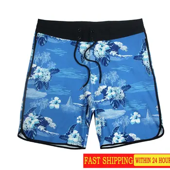 Быстросохнущие летние мужские плавки Speedos, пляжные штаны для серфинга, бермуды, пляжные шорты для серфинга, эластичные спортивные штаны, шорты для серфинга