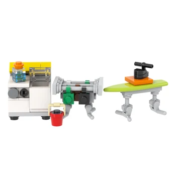 Бытовая техника Креативная модель стиральной машины Строительный блок В сборе Совместимый 3D Кирпич Аксессуары Игрушка Для детей Подарок взрослым