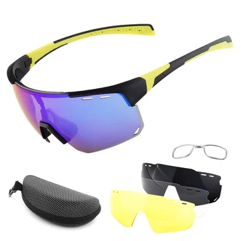 Велосипедные очки с 3 сменными линзами, спортивные солнцезащитные очки UV400, Очки для шоссейных велосипедов MTB, мужские Женские Очки для бега и вождения