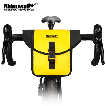 Велосипедные сумки Rhinowalk, сумка на руль, водонепроницаемая сумка на раму, многофункциональная переносная сумка на плечо, 2023 Новая сумка, аксессуары для велосипедов