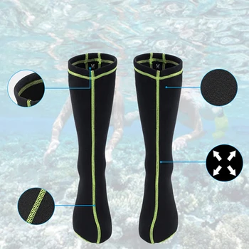 Водные виды спорта Подводное плавание, серфинг, нескользящие носки для плавания, Длинные носки для дайвинга, Носки для подводного плавания, Носки для пляжного плавания, носки для серфинга