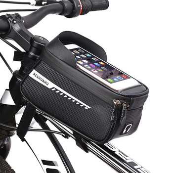 Водонепроницаемые велосипедные сумки для крепления телефона, передняя рама, верхняя трубка, сумка с сенсорным экраном, чехол для телефона, сумка для хранения инструментов для велоспорта