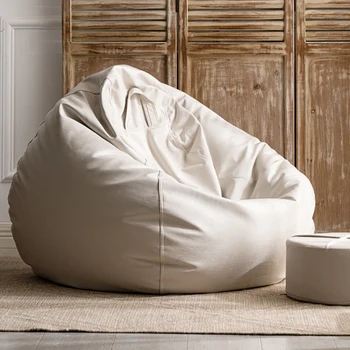 Вращающееся наполнение В комплекте: Ленивый диван-мешок для фасоли, современный шезлонг, наполнитель для мешков для фасоли в помещении, Роскошная мебель для дома Muebles Hogar