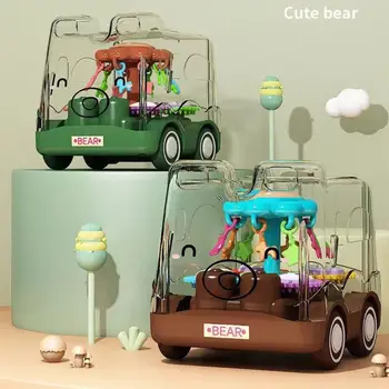 Высококачественная пластиковая игрушечная машинка для бездорожья в форме автобуса с самосвалом, инерционная трюковая машина, модель инерционного силового транспортного средства