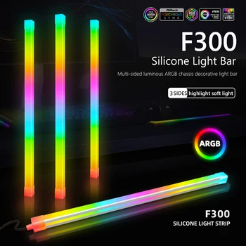 Гибкая RGB Световая Лента 5V 3Pin 4Pin ARGB LED Light Bar Многоцветная ARGB AURA SYNC Атмосферная Лампа Для Компьютера Корпус ПК Шасси