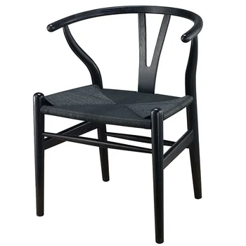 Деревянный стул с поперечными рычагами Hans Wegner Y-образный стул из массива дуба, Роскошное обеденное кресло-качалка