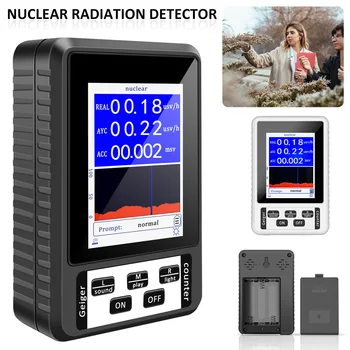 Детектор ядерного излучения, Счетчик Гейгера, Многоразовая зарядка через USB, Высокоточный дозиметр, Компактное персональное устройство сигнализации дозирования