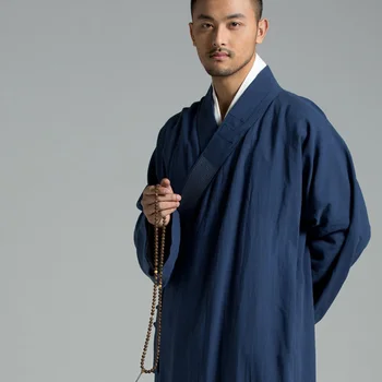Длинные одежды, одежда буддийских монахов, мужские костюмы, унисекс, женская одежда, халат для медитации Haiqing