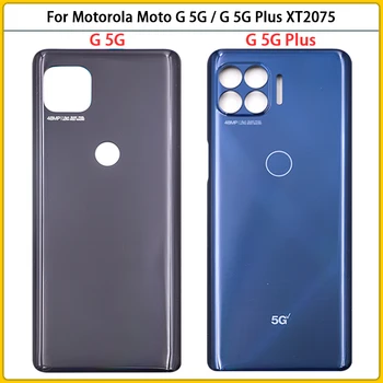 Для Motorola Moto G 5G/G 5G Plus XT2075 XT2075-2 Пластиковая Задняя Крышка Батарейного Отсека Задняя Панель Дверцы Корпуса Замена Клея
